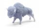 Standing Buffalo -- Unpainted 3D Printed Figure, HO, All Scale Miniatures 871309