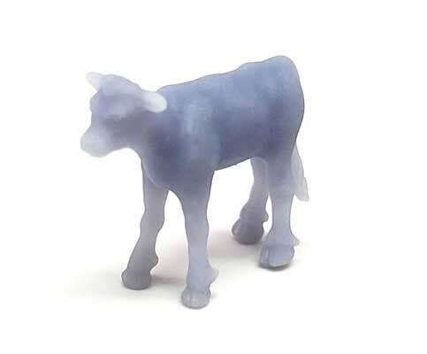 Calves -- Unpainted 3D Printed Figures pkg(5), N, All Scale Miniatures 1600978