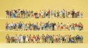 Pedestrians - Bulk Set -- On Streets & Squares, HO, Preiser Kg 13002