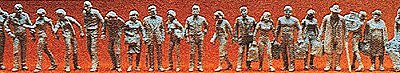 Unpainted Figure Set -- Passengers & Passers-By pkg(120), HO, Preiser Kg 16337
