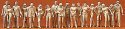 Unpainted Figure Set -- Passers-By, O, Preiser Kg 65601