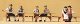 Oktoberfest Goers 2 Seated At Tables -- pkg(6), HO, Preiser Kg 10449