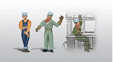 Scenic Accents(R) Figures -- Idling Engineers pkg(3), G, Woodland Scenics 2547
