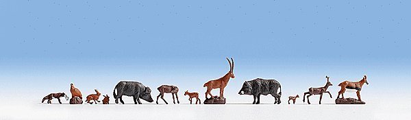 Forest Animals -- pkg(12), HO, Noch Gmbh & Co 15745