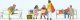 Shopping People on Park Bench -- pkg(6), HO, Preiser Kg 10738