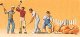 Circus Workers -- Stake Driving Gang & Seated Wagon/Truck Driver, HO, Preiser Kg 20264