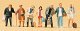 Pedestrians -- Standing Commuters, HO, Preiser Kg 10400