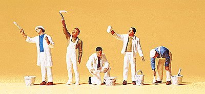 People Working -- Paint Crew, HO, Preiser Kg 10477