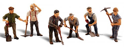 Scenic Accents(R) -- Road Crew pkg(6), O, Woodland Scenics 2761