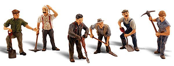 Scenic Accents(R) -- Road Crew pkg(6), O, Woodland Scenics 2761