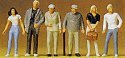 Figures - 1/72 Scale -- Standing pkg(6), 1/72, Preiser Kg 72401