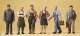 Pedestrians -- Village Workers, HO, Preiser Kg 10472