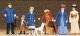 1900s Figures -- Passers-By, Police & Dog, HO, Preiser Kg 12131