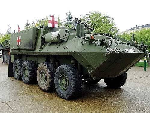 Military Armored Personnel Carrier - Resin Kit -- Bison Ambulance, HO, Trident Miniatures 87212