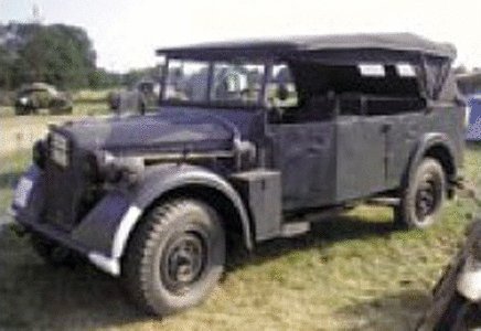 Former German Army WWII - Light Truck/Staff Car (Resin Kit) -- Kfz 15 mPkw, HO, Trident Miniatures 87097