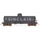 ACF Type 27 Riveted 8,000-Gallon Tank Car - Ready to Run -- Sinclair SDRX (black, silver, Billboard Sinclair), N, Intermountain 