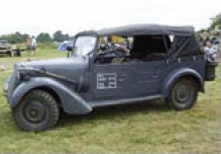 Former German Army WWII - Light Truck/Staff Car (Resin Kit) -- Kfz 2/40 1Pkw, HO, Trident Miniatures 87096