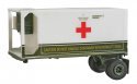 US/NATO MILVAN Container Single-Axle Chassis with 20′ Container -- Medical Corps Refrigerated, HO, Trident Miniatures 90362