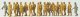 Military - Former German Army WWII - Unpainted Figure Set -- 2 Guards Escorting 17 Russian Prisoners, HO, Preiser Kg 16577