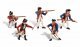 Scene-A-Rama(R) Figures -- Revolutionary War Soldiers pkg(5), All Scales, Woodland Scenics 4454