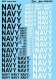 Military Decal Set -- Navy - Various Sizes, 1/48, Microscale Industries Inc AC480057