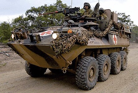 Australian Light Armored Vehicles - Metal & Resin Kit -- ASLAV-A Ambulance, HO, Trident Miniatures 87155