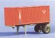 Military - US/NATO (Modern) - Trailers -- MILVAN 20` Single-Axle Container Chassis w/20` Box , HO, Trident Miniatures 90181