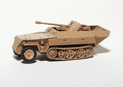 Military - Former German Army WWII - SdKfz 250 Series Half-Tracks -- 250 w/5cm Pak 38 Anti-Ta, HO, Trident Miniatures 81016