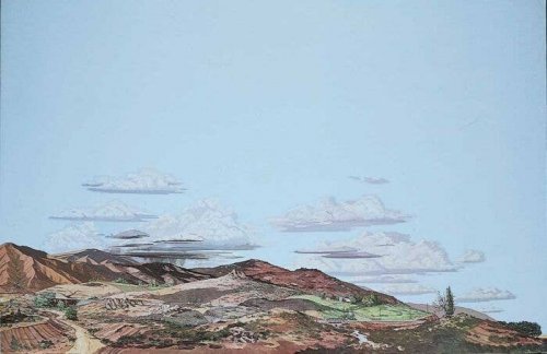 Background Scene 24 x 36′ 60 x 90cm - Instant Horizons(TM) -- Desert to Country, HO, Walthers SceneMaster 707