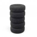 Tire Stacks -- Unpainted 3D Printed Parts pkg(5), HO, All Scale Miniatures 870972