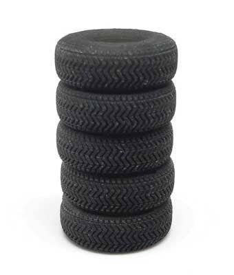 Tire Stacks -- Unpainted 3D Printed Parts pkg(5), N, All Scale Miniatures 1600972
