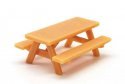 Picnic Table -- Unpainted 3D Printed Part, HO, All Scale Miniatures 871988