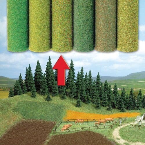 Grass Mat -- Flower Field 39-3/8 x 59-1/16′ 100 x 150cm, All Scales, Busch Gmbh & Co Kg 7272