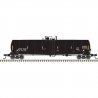 ACF 23,500-Gallon Tank Car - Ready to Run - Master(R) -- ACFX 76351 (black, reporting marks only, yellow conspicuity marks), HO,