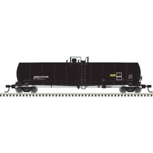 ACF 23,500-Gallon Tank Car - Ready to Run - Master(R) -- Amoco AMOX 23930 (black, reporting marks only), HO, Atlas Model Railroa