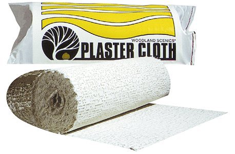 Plaster Cloth Roll -- 8` Wide x 15` Long 10 Sq Ft 20.3cm x 4.6m .9 sq m, All Scales, Woodland Scenics 1203