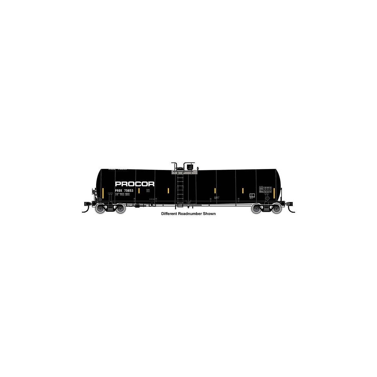 Trinity 25,000-Gallon Tank Car - Ready to Run -- Procor 75674, HO, WalthersMainline 48231