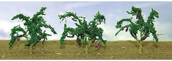 Eggplants -- pkg(6), O, JTT Miniature Tree 95578