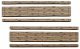 Weathered 2-Lane Wood Grade Crossing -- Kit pkg(2), N, Blair Line 15