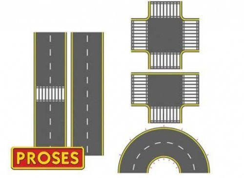 Asphalt Road Set, N, Bachmann Industries 39125
