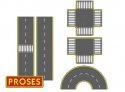 Asphalt Road Set, N, Bachmann Industries 39125