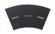 Weathered Asphalt Street 45 Degree Curve -- 11-13/16` 30 cm Radius, 14-15/16 x 14-15/16` 38 x 38c, HO, Vollmer Gmbh 48267