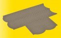 Cobblestone Street T Intersection -- 8-11/16 x 7-11/16′ 22 x 19.5cm, HO, Vollmer Gmbh 48243
