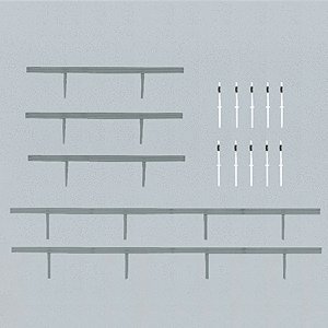 Crash Barriers & 40 Marker Posts, N, Faller Gmbh 272452