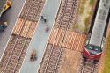 Wood Station Platform Crossing -- Kit - 4-1/8 x 1-9/16′ 10.5 x 4cm, HO, NOCH 14304