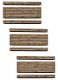 Weathered 1-Lane Wood Grade Crossing -- Kit pkg(3), N, Blair Line 14