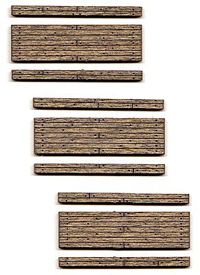 Weathered 1-Lane Wood Grade Crossing -- Kit pkg(3), N, Blair Line 14