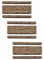 Weathered 1-Lane Wood Grade Crossing -- Kit pkg(3), N, Blair Line 14