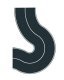 Flexible Pavement -- Highway Curve Asphalt 3-13/64′ 8cm, HO, Noch Gmbh & Co 60701
