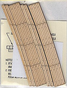 Laser-Cut Curved 2-Lane Wood Grade Crossing pkg(2) -- 30′ Radius, HO, Blair Line 129